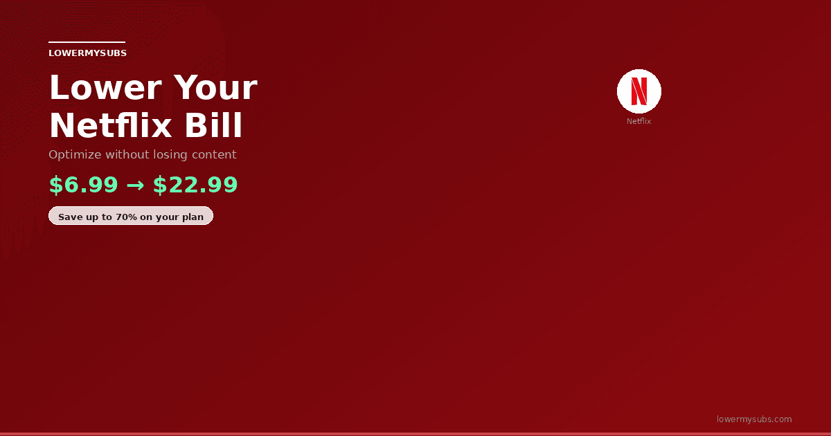 Netflix logo — Netflix bill optimization playbook