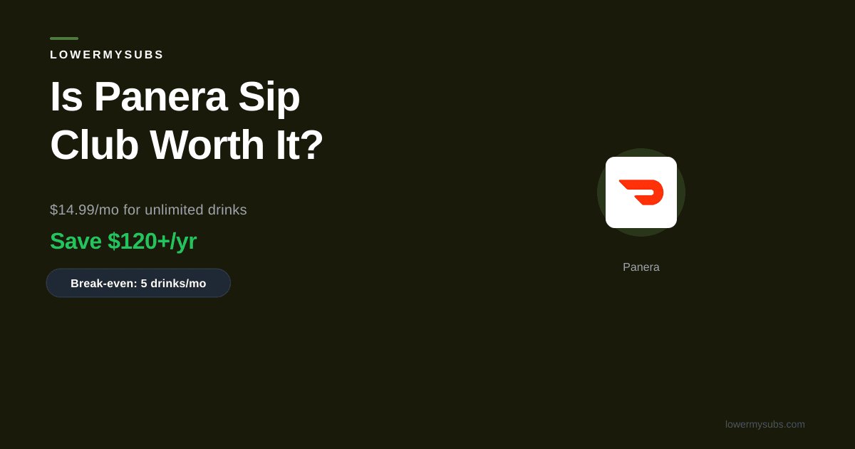 Panera Unlimited Sip Club review and value analysis