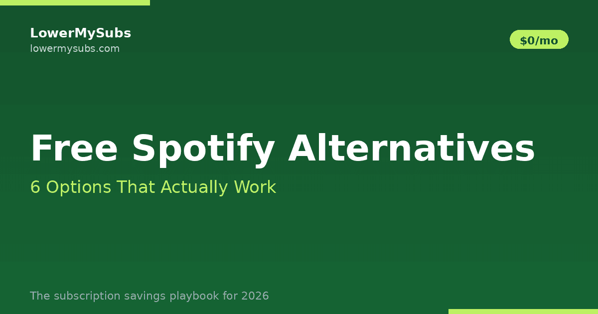 Spotify alternatives compared — free music streaming apps in 2026
