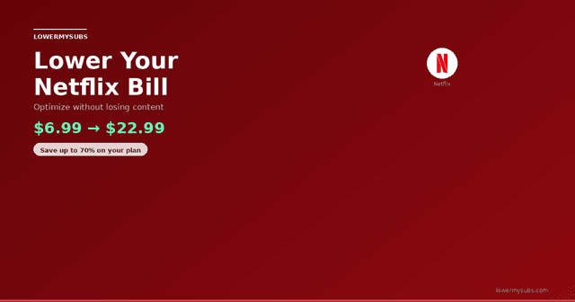 Netflix logo — Netflix bill optimization playbook