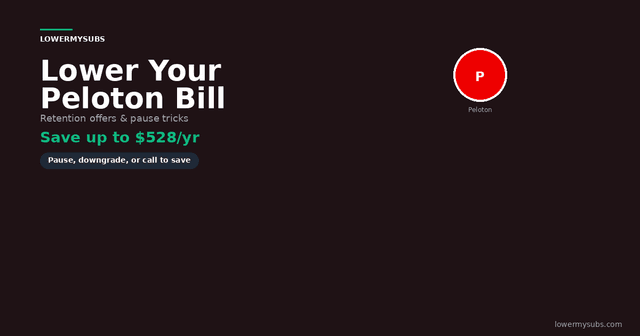 Peloton All-Access ($44/mo) vs Peloton App ($12.99/mo) pricing comparison chart